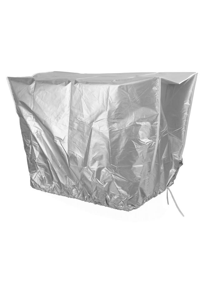 غطاء وحدة مكيف الهواء للنافذة مقاوم للماء وقابل للتنفس، غطاء واقٍ للأثاث المركزي لوحدة الأجهزة في الفناء الخارجي، بأبعاد 86x35x60 سم / 33.9x13.8x23.6 بوصة - Image 1